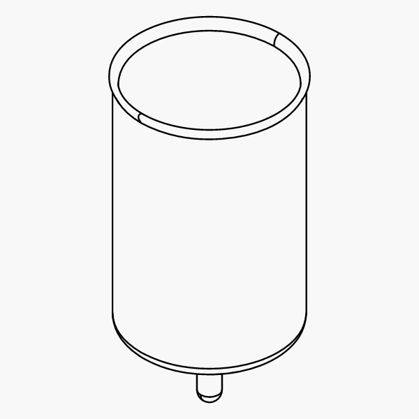一组 12 个带刻度的玻璃管，适合 Easy?Fill 样品架 R-12，残存体积 1.0 mL
